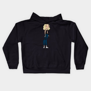 Megan Fahlenbock (Total Drama style) Kids Hoodie